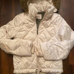 American Rag Quilted Puffer Jacket w/Zipper Hood